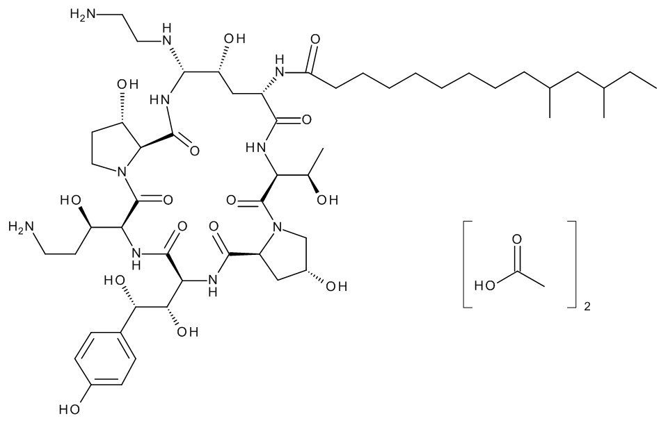 Caspofungin acetate formula
