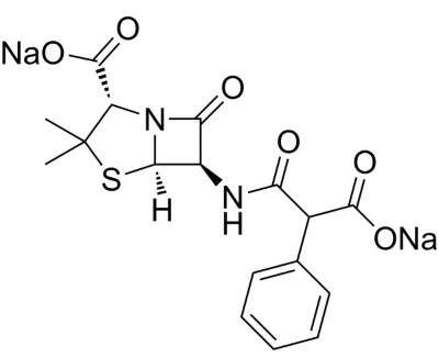 Carbenicillin disodium Structure Carbenicillin disodium Structure