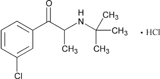 Bupropion Hcl structure Bupropion Hcl structure