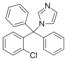 Clotrimazole structure